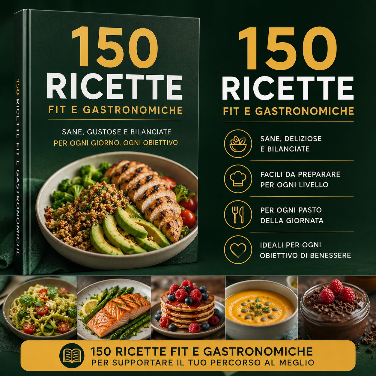 150 ricette fit e gastronomiche