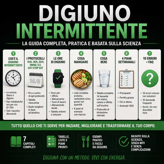 ⏱ Digiuno Intermittente: la guida che il tuo nutrizionista non ti darà mai a €27